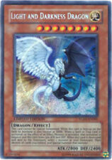 Moderate Play x 1 Light and Darkness Dragon - YG01-EN001 - Secret Rare - Limited