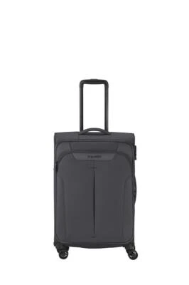 travelite 4 Rad Koffer Croatia M 67 cm mit Dehnfalte Anthrazit 4 Radtrolley - Bild 1 von 4