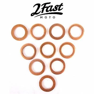 Copper Crush Washer Motorcycle Dirtbike On/Off Road ATV UTV- 10/Pack 02-81021 - Image 1 of 3