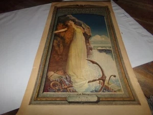 Vintage Advertising Art calendar Sacred Faith Undertakers Supplies Grocer 1926 - Picture 1 of 9