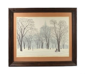 Vintage Serigraph Print St James Cathedral Montreal Frederick Bourchier Taylor - Picture 1 of 8