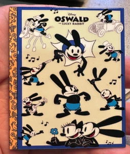PIN OSWALD THE LUCKY RABBIT & OSTENSIA LITTLE GOLDEN BOOK 3" JUMBO FANTASY PIN - Picture 1 of 1