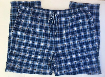 男式格子法兰绒睡眠/休闲裤大码 4XLT — 第 1/3 张图片