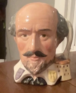 Vintage Large Royal Doulton Toby Mug. William Shakespeare. D6689 1982. - Picture 1 of 6