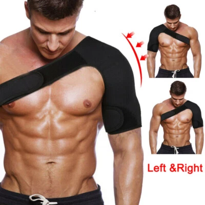 Left/Right Shoulder Brace Rotator Cuff Support Relief Pain Adjustable Belt - Image 1 of 4