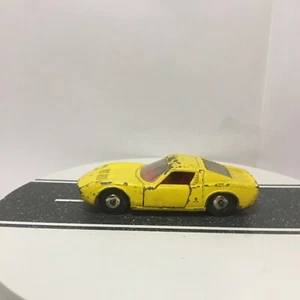 Lesney Matchbox England #33 Lamborghini Miura Diecast Yellow Vintage VHTF As-is - Picture 1 of 12