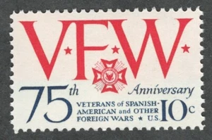 US. 1525. 10c. Veterans of Foreign Wars Issue. MNH. 1974 - Picture 1 of 1
