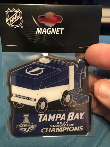 Tampa Bay Lightning 2020 NHL Stanley Cup Champions Die Cut Magnet 2x3 Cover