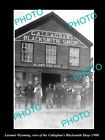 Old Large Historic Photo Of Laramie Wyoming The Callaghan Blacksmith Store 1900