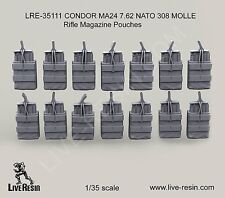 Live Resin 35111 1/35 MA24 7.62 NATO 308 MOLLE Rifle Magazine Pouches