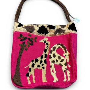 Bolso de mano jirafa tejido libro de cuentos raro de colección - Imagen 1 de 6