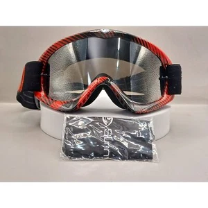 Dragon Alliance MDX rot und schwarz Schnee und Motocross Sportbrille - Bild 1 von 9
