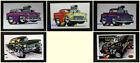(5) 1955 Chevrolet's Frameable Art Prints 11"x17" Muscle Machines-Street Legal
