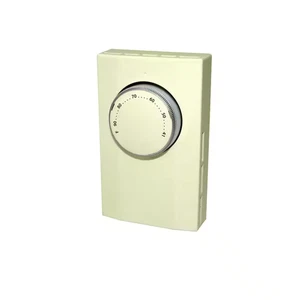Line Voltage Double Pole Mechanical Bi-Metal Thermostat in Almond - Picture 1 of 12
