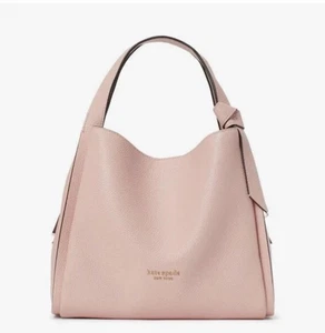 Bolso Bandolera Kate Spade Knott Cuero Guijarro Mediano Coral A dosel $358 Minorista - Imagen 1 de 4