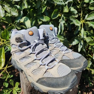 Merrell Women's 7.5 Moab Mid Waterproof Hiking Boots J88792 - Picture 1 of 12