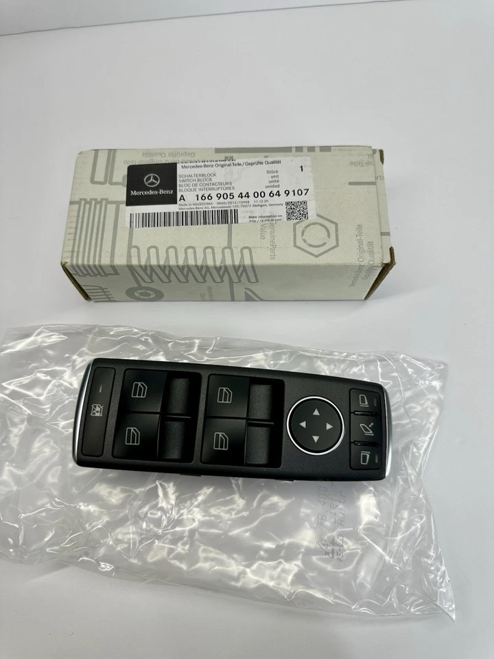 Bloque de interruptor de ventana principal Mercedes-Benz A1669054400649107 nuevo OEM Foto 1 de 4