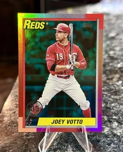 2025 Topps Update JOEY VOTTO #/99 GREEN RAINBOW FOIL 1990 35th Cincinatti Reds - Picture 1 of 2