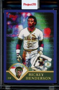 2021 Topps Project 70 Card #274 Rickey Henderson 2003 by Matt McCormick