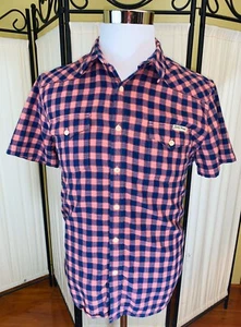 Lucky Brand markantes Western Sportswear Herrenhemd Größe Large geknöpft kariert - Bild 1 von 5