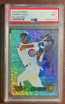 1995 Summit🏔️Sammy Sosa Nth Degree🔥PSA 9🚨MINT💎Refractor🌈like⭐️Rare🧨POP 2😎 — 第 1/2 张图片