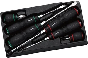 KTC Nepros NTD106 6 Piece Resin Handle Cushion Grip Screwdriver Set - Picture 1 of 1