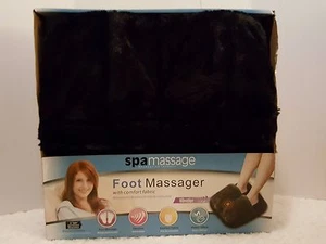 Massaggiatore Piedi Vibranti Spa Nero Vibrazione Comfort Cuscino Tessuto NUOVO - Foto 1 di 11