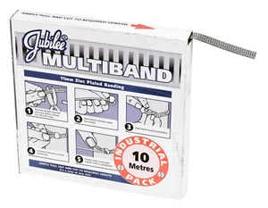 Jubilee Zinc Plated Mild Steel 11mm Wide Multiband Banding Dispenser 10m MB1701 - Picture 1 of 1