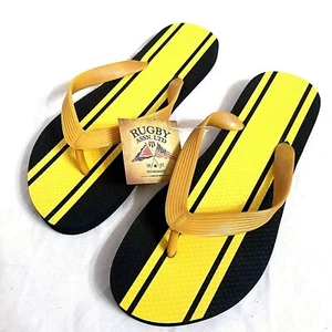 Rugby Assn Ltd sandali infradito donna infradito nero giallo taglia 7 -nuovi - Foto 1 di 4