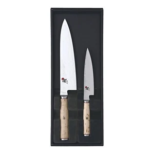 MIYABI 5000 MCD Knife Set 2pcs Chef 200mm & Paring 130mm Damascus MC63 Japan - Picture 1 of 2