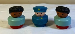 Lote de 3 Little People Fisher Price vintage - Chunky People - 1993 - Imagen 1 de 1