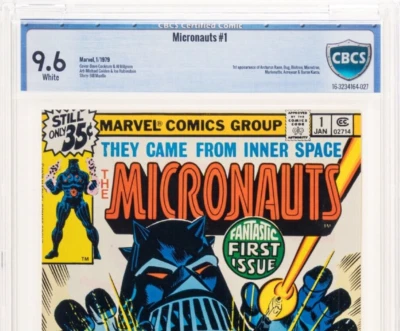 The Micronauts 1 NEWSSTAND CBCS 9.6 NM+ 1st appearances Baron Karza MARVEL 🔥cgc - Image 1 of 4