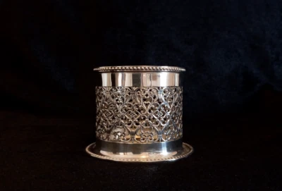 Porta Penne In Argento 800 - 374 MI - ARIOLI PIERO - Stile Floreale - Scrivania  - Immagine 1 di 4