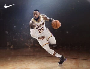 Icónico jugador de baloncesto LeBron James Lakers - Foto impresa brillante de 5x7 - Imagen 1 de 1