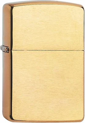 Zippo messing gebürstet + GRATIS GRAVUR  mit oder OHNE Geschenk Set  60001165 - Bild 1 von 3