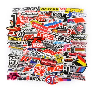 Lot Set of 100 Motorcycle Motocross Decals Stickers Pack Racing ATV UTV Dirtbike - Picture 1 of 11