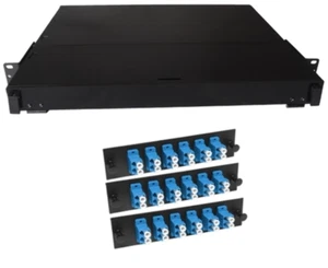 Fiber Rackmount Panel Front Panel Covered 36 LC SM - Picture 1 of 9