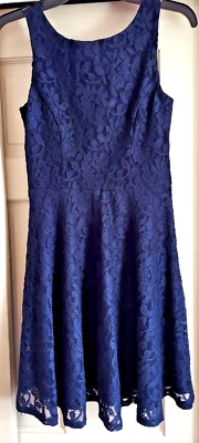 SPEECHLESS Only Macy's, Girl's Youth Formal Dress Navy Sz S, NWT Church, Wedding - Image 1 of 4