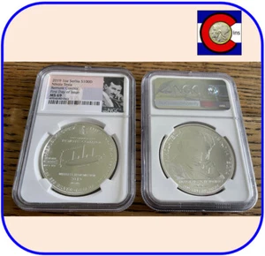 2019 Serbia Nikola Tesla Control Remoto Bu 1 OZ Moneda de Plata NGC Ms 69 Fdoi - Imagen 1 de 1