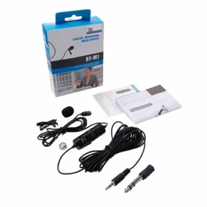 BOYA BY-M1 Audio 3.5mm Lavalier Microphone for Canon Nikon Sony DSLR iPhone - Picture 1 of 8