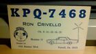 CB radio QSL postcard car Crivello family 1970s Farrell Pennsylvania