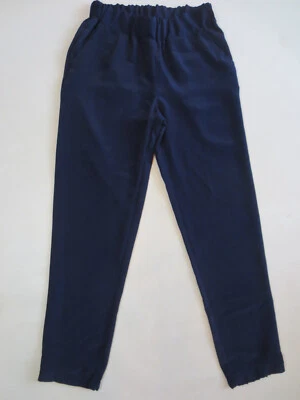 CLOCKHOUSE C&A Sommer Hose PULL-ON Schlupfhose 34/36 matter Satin blau wie neu/C - Bild 1 von 4