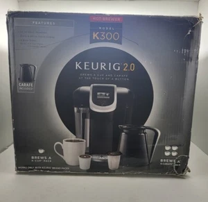 Keurig 2.0 Coffee Maker Hot Brewer Model K300- Missing Carafe-Tested Working - Picture 1 of 12
