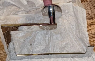 Anillo de toalla California Faucets Bel Canto cromo pulido - E3-TR-PC, 9 pulgadas de largo Foto 1 de 4