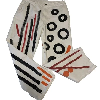 Vtg Oshkosh B’Gosh Painter Pants 38 Painted Streetwear Carpenter Sanforized USA - Image 1 of 4