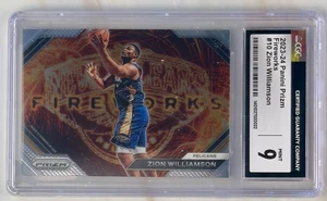 2023-24 Panini Prizm Zion Williamson Fireworks #10 CGC 9 MINT - Picture 1 of 2