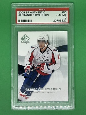 2008-09 SP Authentic Alex Ovechkin #96 PSA 10 LOW POP of 8 Capitals - Image 1 of 3