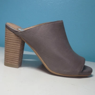 Jeffery Campbell "Vintage" Clásico Cuero Toboganes Mujer Talla 7 Verano Primavera Foto 1 de 4