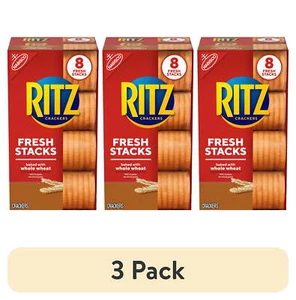 (3 pack) RITZ Fresh Stacks Whole Wheat Crackers, 11.6 oz (8 Stacks) - Picture 1 of 19