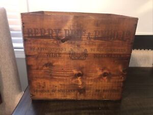 Vintage Berry Bros & Rudd Ltd Cutty Sark Scotch Whisky Box Wood Crate 